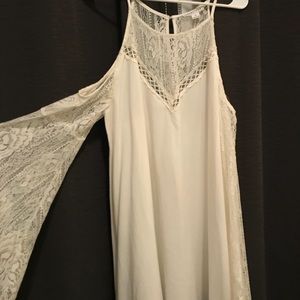 White dress with sleeves